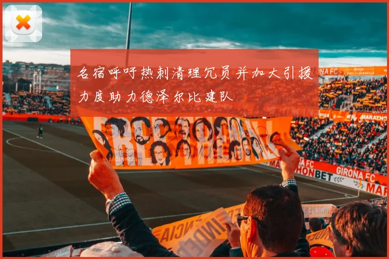 名宿呼吁热刺清理冗员并加大引援力度助力德泽尔比建队